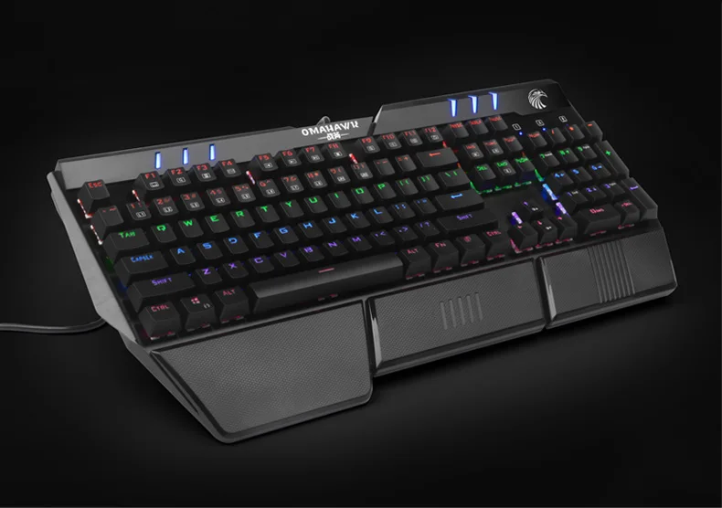X-7800 Механическая игровая клавиатура со светодиодной подсветкой с подставкой на
