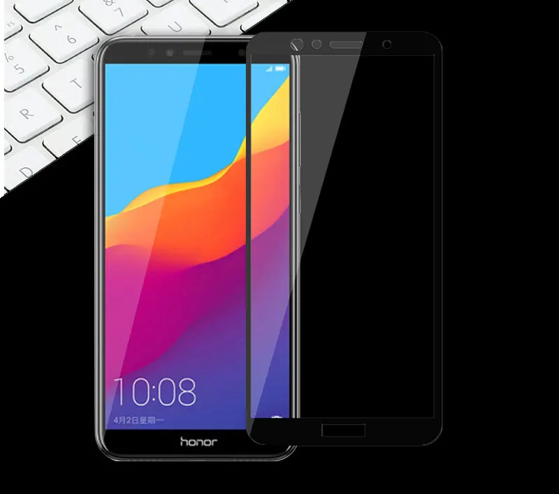 Полное покрытие закаленное стекло для Huawei Y6 Prime 2018 Защитная пленка экрана Y 6