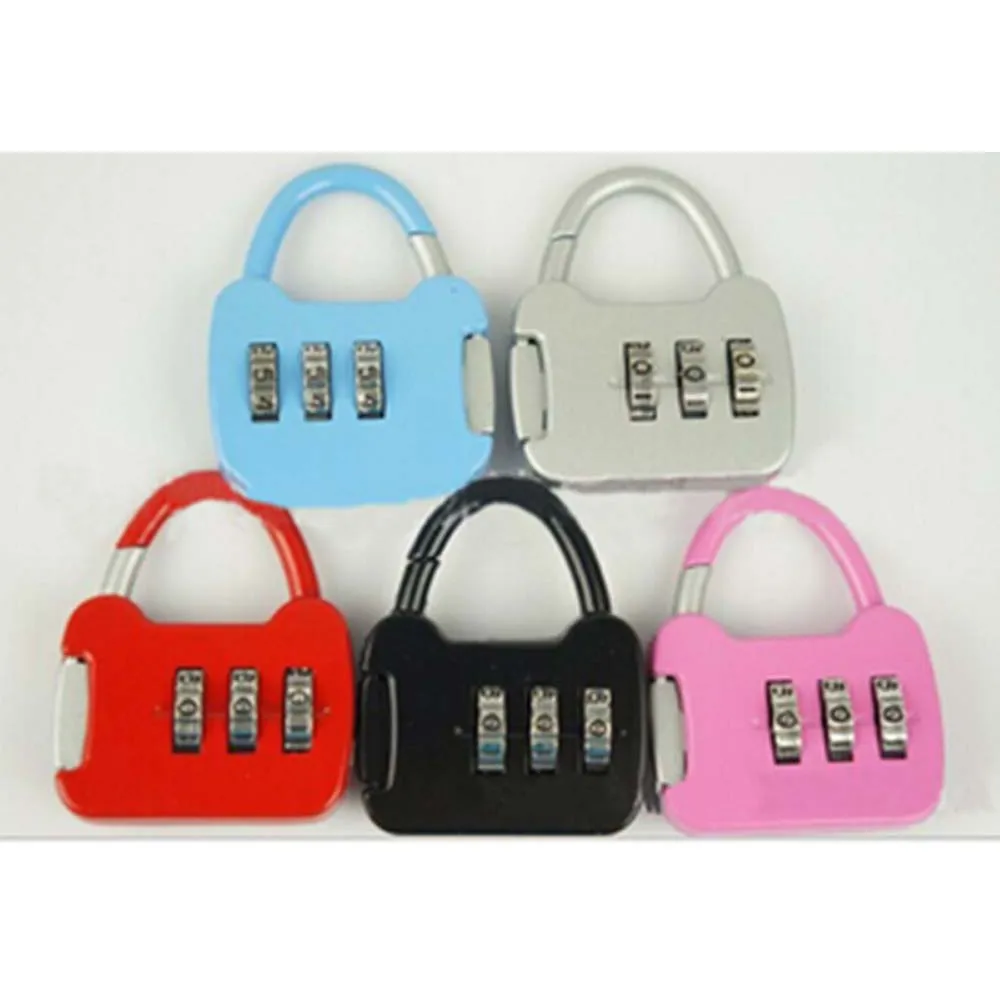 High Quality New Fashion Hot Sale 3 Digit Combination Luggage Code Lock Password Padlock Mini Suitcase | Обустройство дома