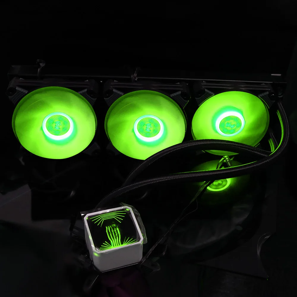 Aigo cpu кулер для воды T120/240 PC чехол водяного охлаждения для LGA 1151/AM3+/AM4 120 мм Компьютерный Вентилятор cpu Радиатор водяного охлаждения кулер