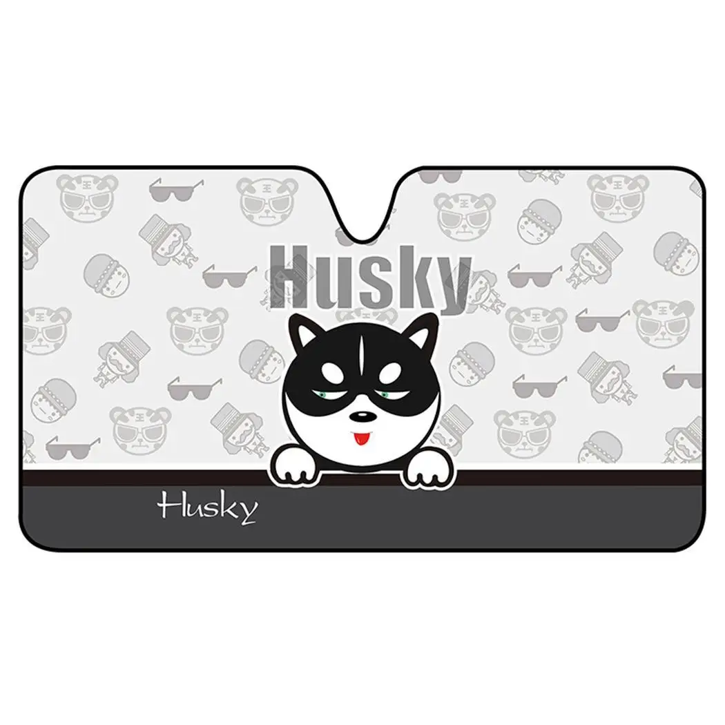 2Pcs Car Front Window Sundshade Cartoon General Sun 1-9 As Picture Shade Visor Cover Protection |