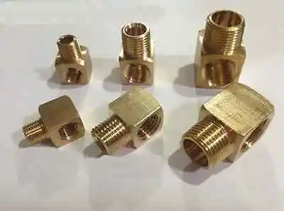 Латунный фитинг для труб с наружной резьбой 1/4 дюйма на внутреннюю резьбу