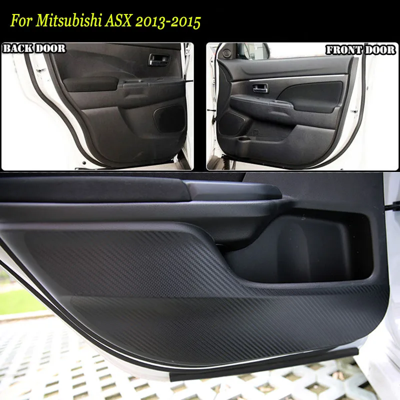 Teeze 4 шт. Новый интерьер из углеродного волокна двери боковая кромка защита от