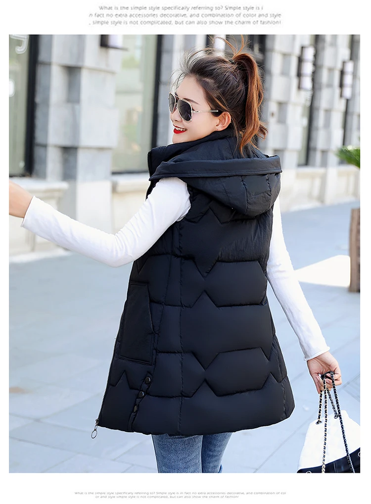 Дешевая новинка осень зима горячая Распродажа Женская мода Повседневная женская красивая теплая жилетка верхняя одежда L606