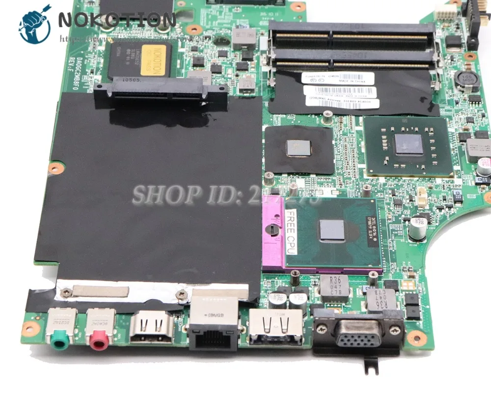 NOKOTION 42W8268 DAOGC2MB8F0 MAIN BOARD For Lenovo L410 SL410 SL410k Laptop Motherboard PM45 ATI graphics DDR3 Free CPU | Компьютеры и