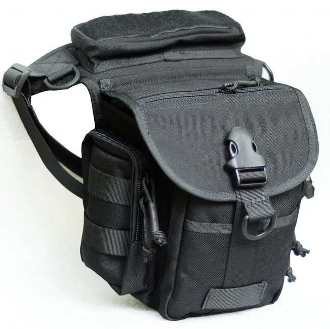 Black ROCOTACTICAL Военная Тактическая набедренная сумка инструмент Фанни бедра пакет сумка мотоцикл термитовый Versipack - Цвет: Black