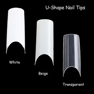 Капсульные накладные ногти ShinBay, французский маникюр, накладные ногти, Типсы балерины, искусственные ногти миндаля, длинные ногти на шпильке