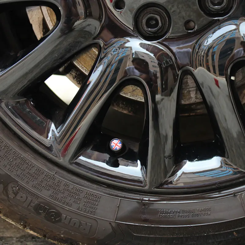 Мини F55 F56 R60 колеса автомобиля Шины Клапаны Нержавеющая сталь флаг металлические