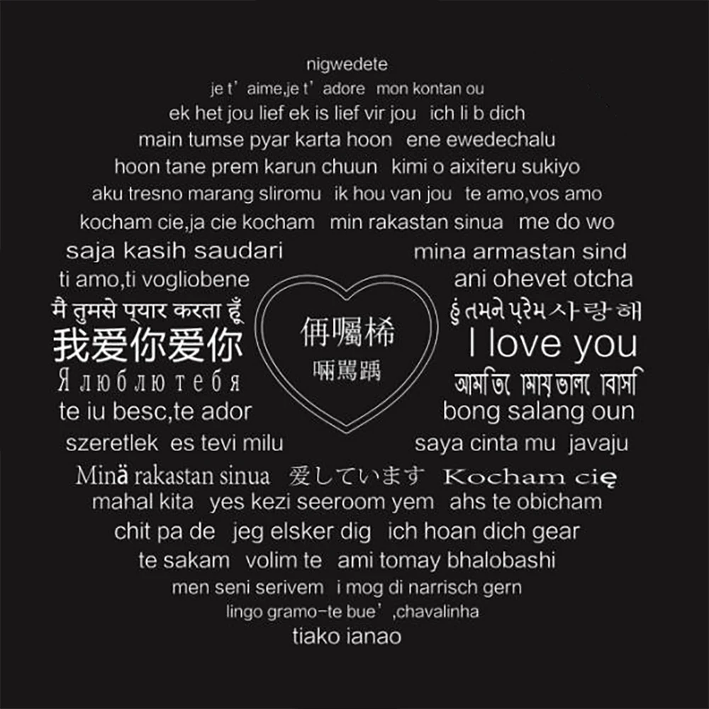 Персонализированные I Love You 100 язык проекционный кулон на заказ любое имя буквы Шарм ожерелья для женщин и мужчин модные ювелирные изделия подарки