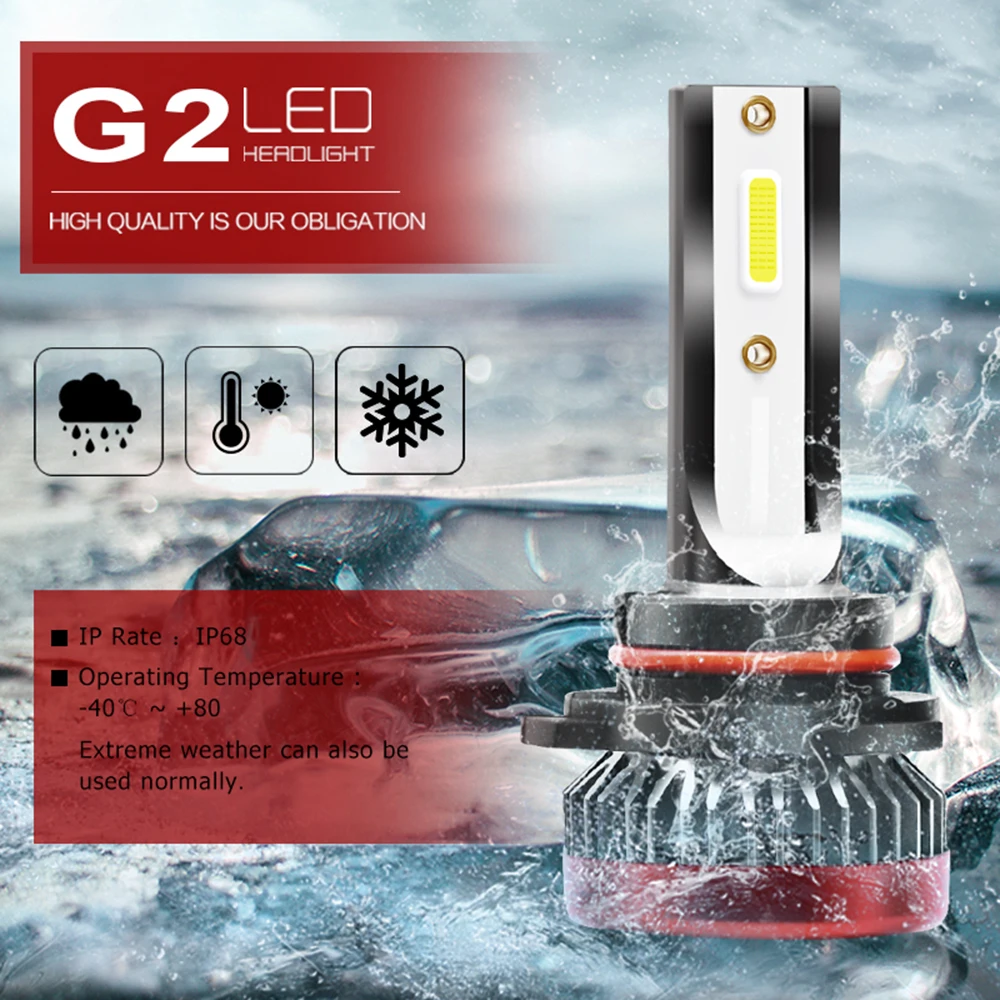 2 шт. TXVSO8 Автомобильные фары Led H4 H7 H8/H9/H11 9005 9006 9012 H1 мини Автомобильные фары дальнего и ближнего света 6000k 8000 мл автомобильные аксессуары