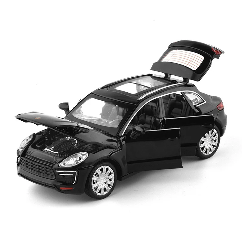 

1/32 Simulation Macan SUV Toy Armored Vehicles Model Alloy Children Toy Genuine License Collection Gift Acousto-Optic