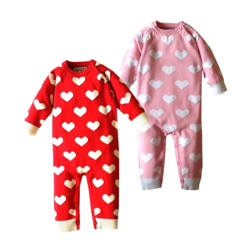 Детский вязаный свитер комбинезон для девочек и мальчиков 0-22 месяцев из 100%
