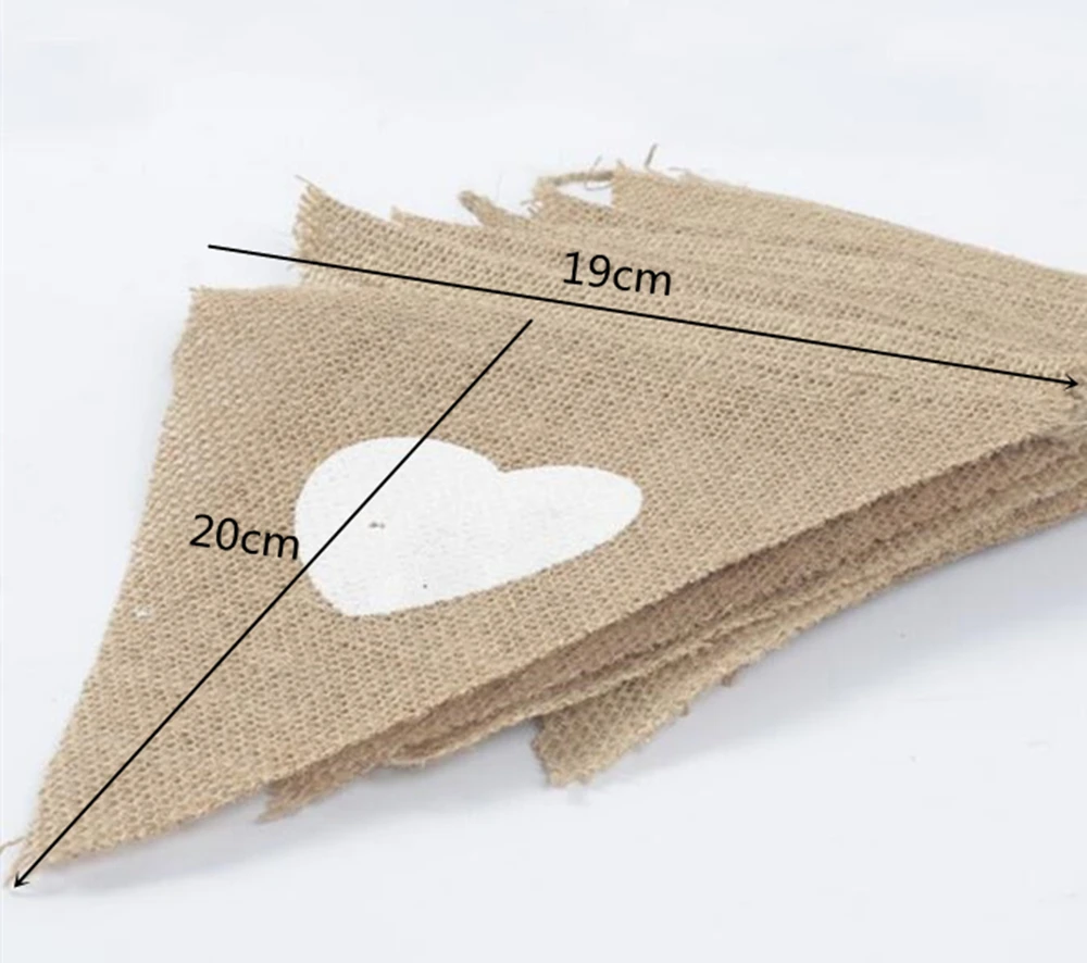 Большой размер 19*20 см Рождественский Декор Mr & Mrs флажки из мешковины свадебное