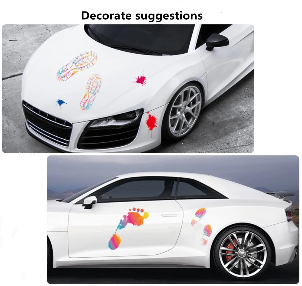 DIY Красочные Декоративные автомобильные наклейки высокого качества, разбрызгивающиеся чернила, граффити нарисованные наклейки, автомобильные аксессуары, наклейки