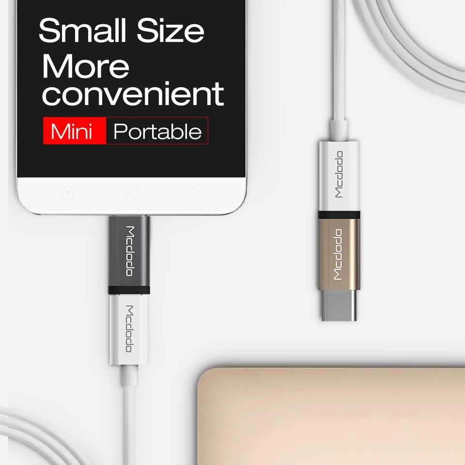 MCDODO type C адаптер для Xiaomi MiMi5X Mia1 5X LG g5 Oneplus 3t 5 3 Samsung S8 Plus Micro USB к c|Переходники и