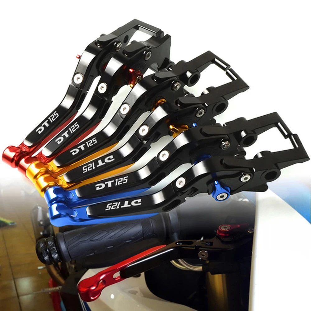 

Motorcycle Brake Clutch Adjustable Folding Levers Handle For Yamaha DT 125 DT125 DT125LCMK2&MK3 1985 - 1989 1988 1987 1986