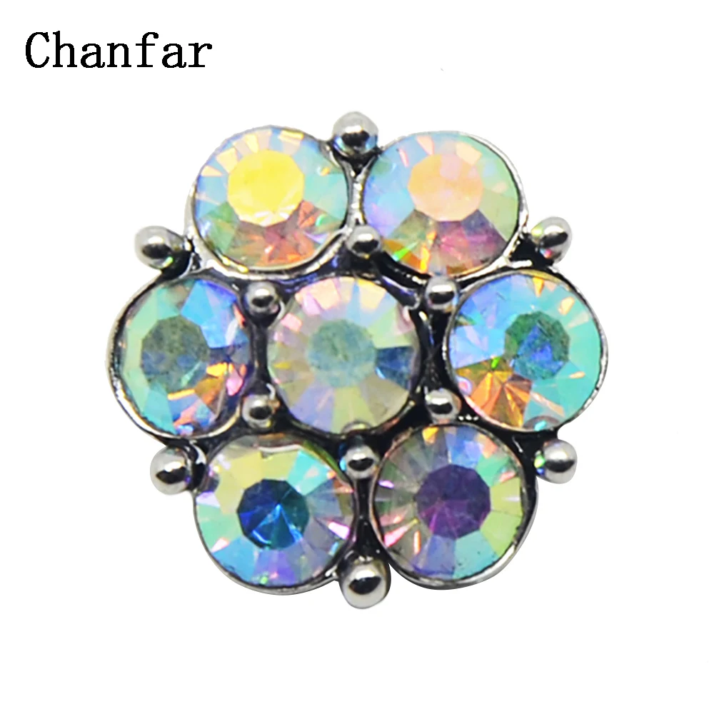 

AB Color Big Crystal Stone Snap Button Beads Jewelry For Making Fashion Jewelry