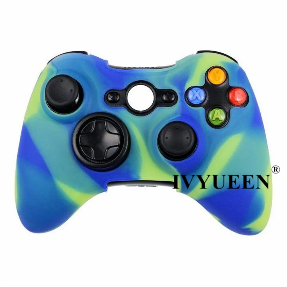 IVYUEEN силиконовый защитный чехол для microsoft Xbox 360 беспроводной/проводной контроллер+ палочки для большого пальца