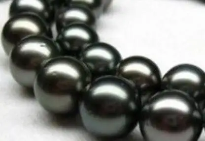 Отличное AAA 18 &quotЮжное море 11 12 мм tahitian черное жемчужное ожерелье|necklace a|pearl necklaceblack