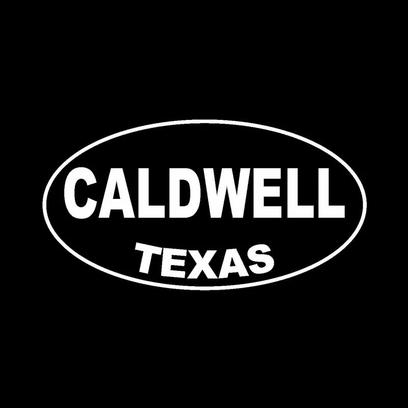 YJZT 13 4 см * 7 2 CALDWELL Техасский Овальный бампер Автомобильная Наклейка Виниловая