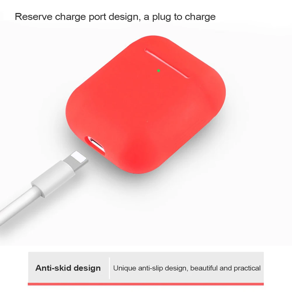 Силиконовый защитный чехол для Apple AirPods, беспроводная Крышка для наушников AirPod 2 1, аксессуары для наушников Air Pods, защитная оболочка