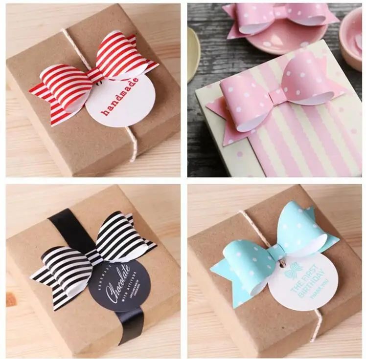 100 шт./лот милая розовая конфетная сумка с бантом Подарочная коробка упаковка