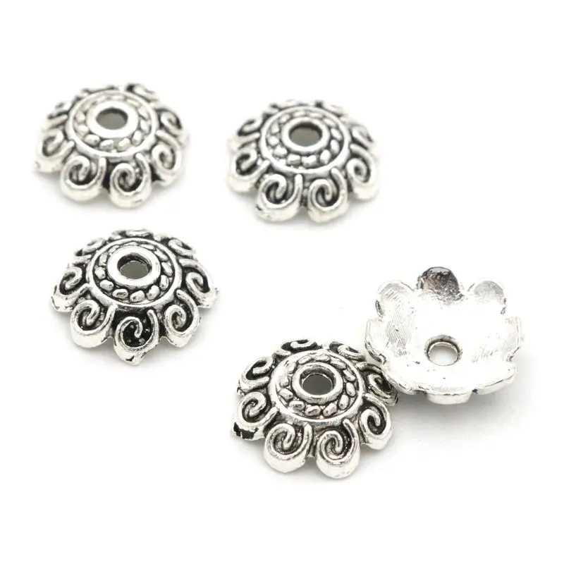 Обжимные цветы в стиле ретро свободные разделительные шапочки для бусин женских