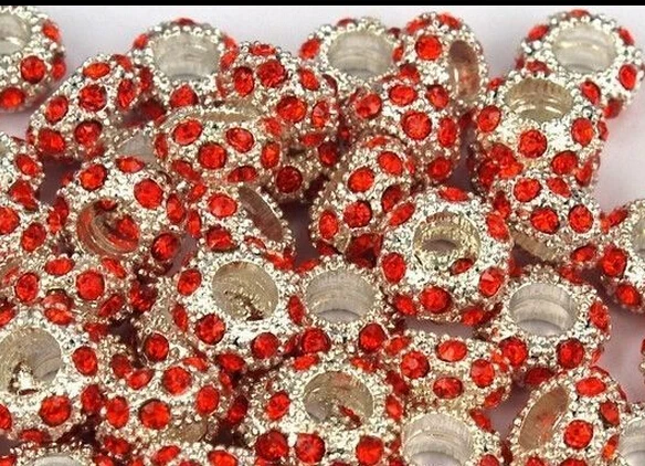 10 шт. Новые Креативные Модные Винтажные серебряные хоккейные кристаллы бусины