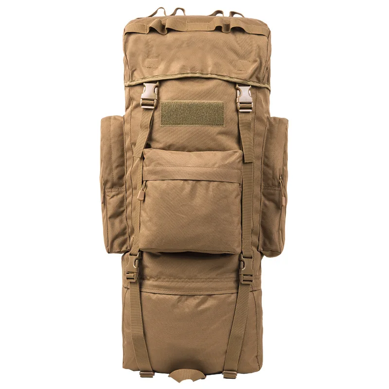 04 brown Новинка, 100л, уличная сумка, камуфляж, военный рюкзак, тактические сумки, водонепроницаемые, многофункциональные, для багажа, для пешего туризма, для путешествий, большая спортивная сумка - Цвет: 04 brown