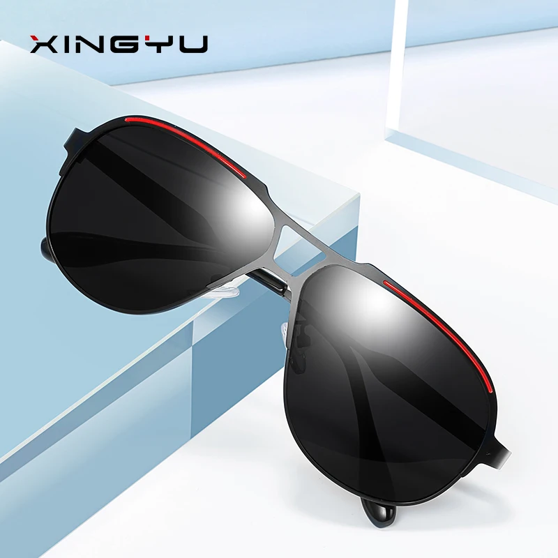 Мужские поляризационные солнцезащитные очки зеркальные пылезащитные для