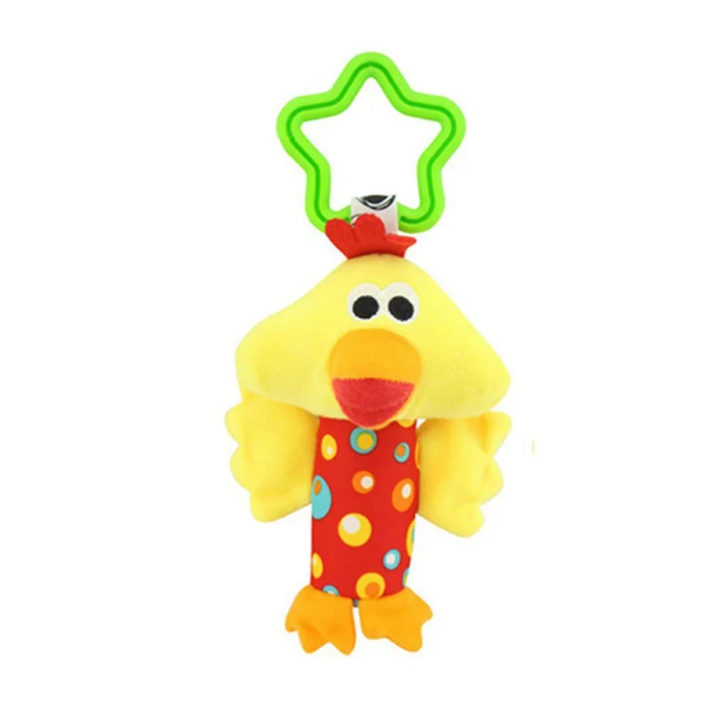 

2017 Brand Baby Toys Rattle Tinkle Hand Bell Multi-functional Plush Stroller Mobile toy Gifts Elephant Giraffe Tiger Monkey M9