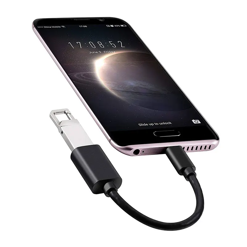 Ascromy Тип usb C Кабель-адаптер On-The-Go для Xiaomi Pocophone F1 huawei P20 Pro Lite samsung Galaxy Note 9 S9 S8 Oneplus 6 6 T Тип-C