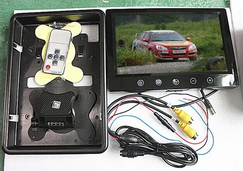 9-дюймовый 4-канальный 4-раздельный TFT ЖК-монитор для камеры видеонаблюдения |