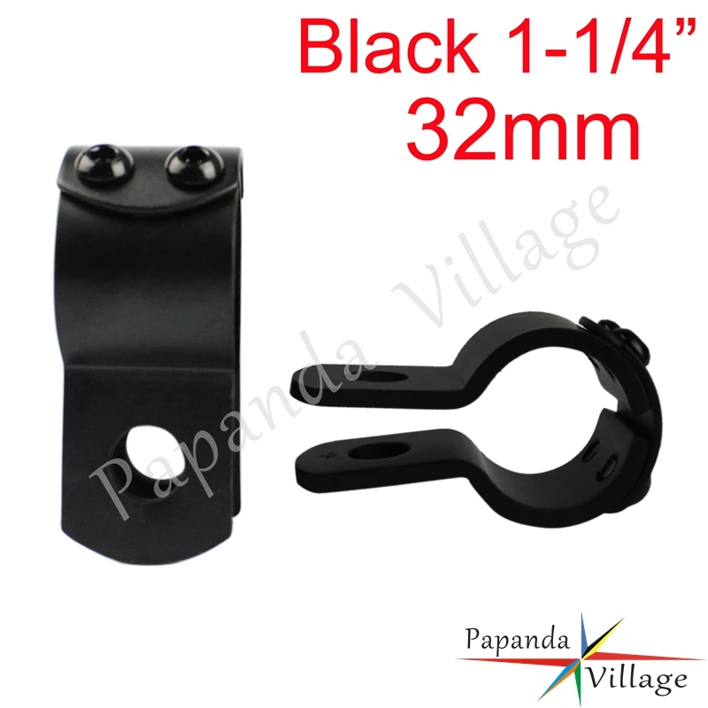 Black 32mm 28 мм/32 мм/38 мм мотоциклетные подножки для ног для Harley Sportster Honda GL1800 Yamaha Suzuki Kawasaki VN800 - Цвет: Black 32mm