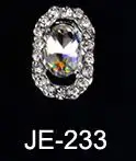 JE233-10pcs 10 шт./лот, прозрачные Блестящие Стразы для ногтей, Хрустальные стеклянные камни, сделай сам, стразы, инструмент для маникюра, украшения для ногтей, 3D подвеска, ювелирное изделие - Цвет: JE233-10pcs