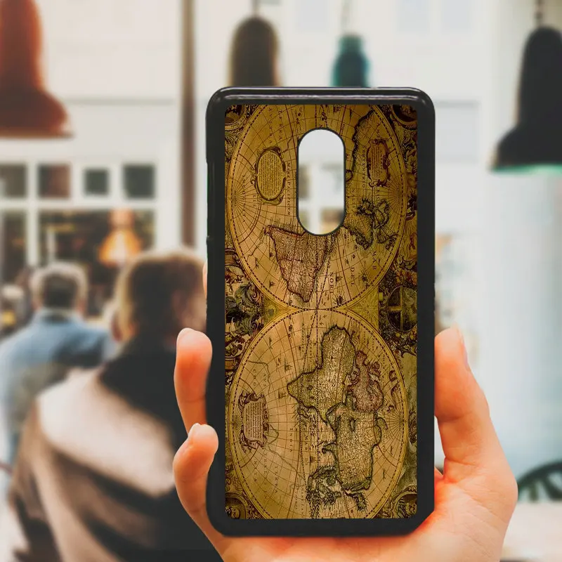 World Map Travel Just Go Cell Phone Case Hard Plastic Cover for Xiaomi Redmi 3X Mi 6 5 5S Plus Note 4X 2 3 3S 4 Pro Prime Shell |
