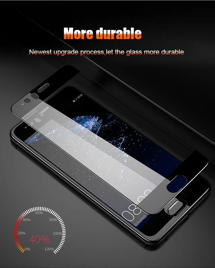 Full Tempered Glass for Huawei P9 P10 P20 Pro Mate 20 P Smart Plus Honor 8 9 10 Lite V10 Nova 3 3i Case Screen Protector