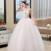 lamya sexy v neck princess wedding dresses vestidos de novia cheap flower bridal gown customized ball gown vestidos de novia