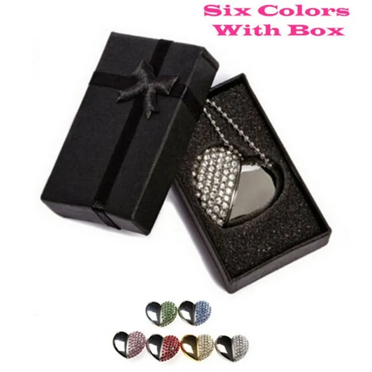 

High Speed Usb 3.0 Flash Drive 8GB 16GB 32GB 64GB Crystal Diamond Heart USB Flash Drive Memory Stick with a nice Gift Box