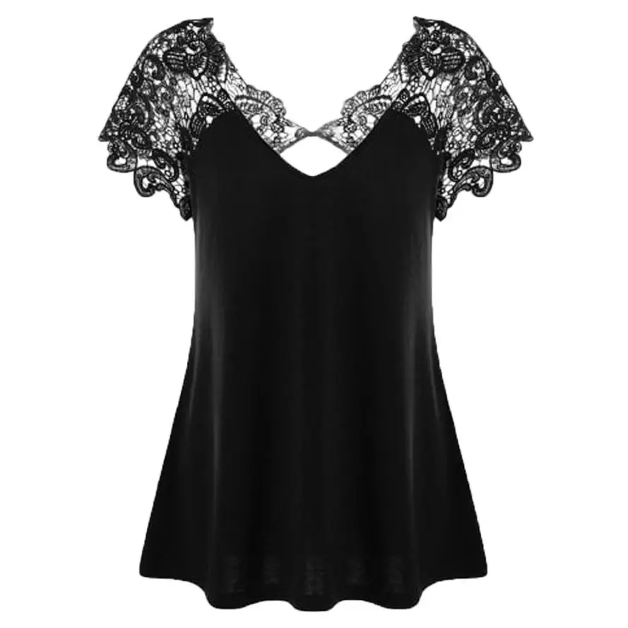 Размера плюс 5XL Blusas Mujer De Moda 2018 Женские рубашки Блузка Лето с v-образным вырезом и