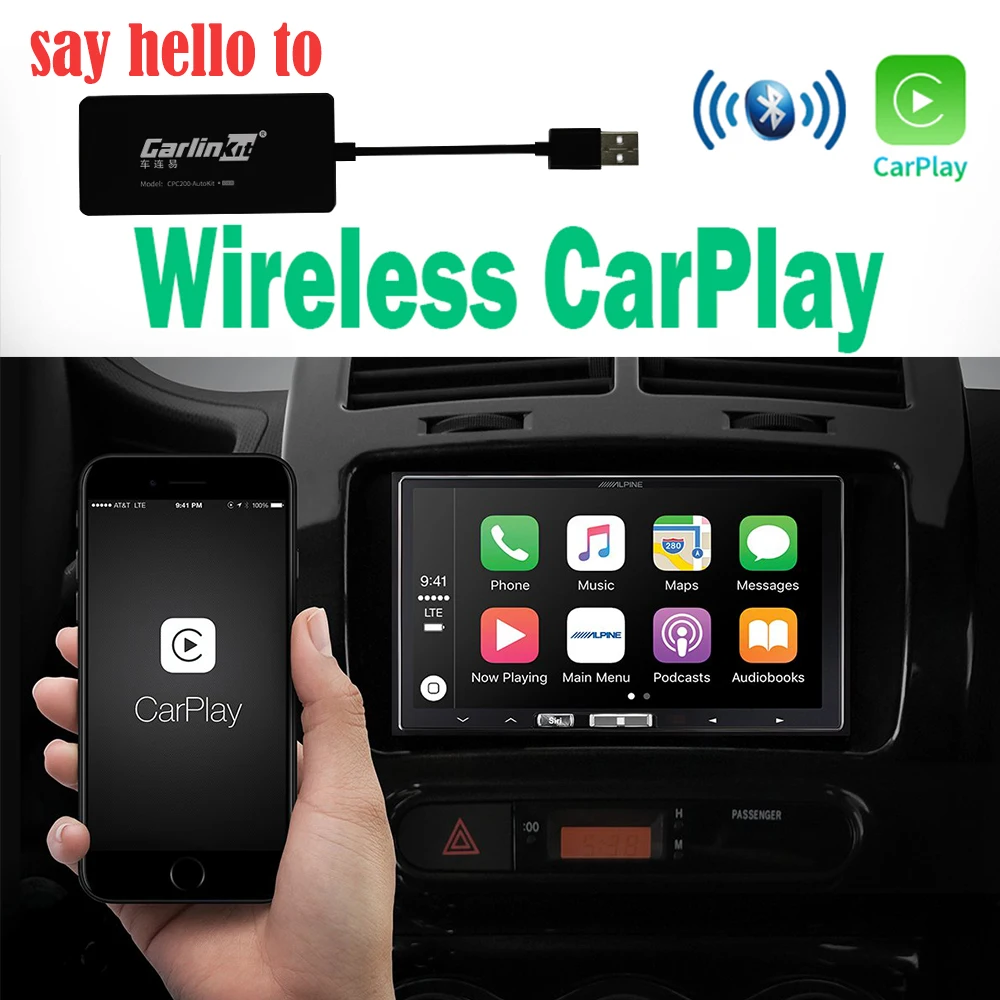 Беспроводной смарт ключ CarPlay USB Apple для Android навигационной системы с авто|GPS
