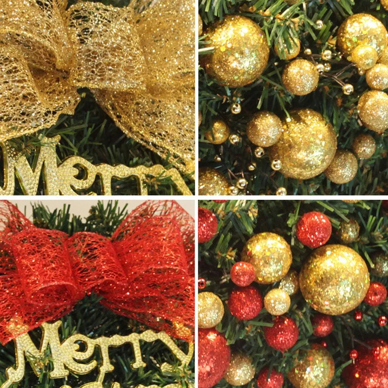 40 см модный Рождественский венок гирлянда вечерние украшения для дома