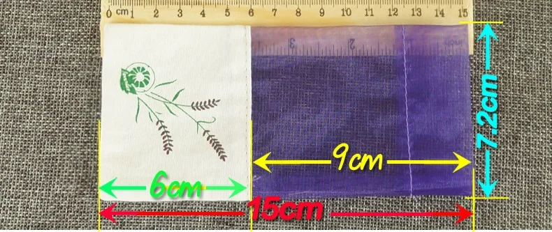 100 шт. фиолетовые хлопковые Лавандовые мешочки из органзы пустая сумка сделай сам