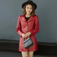 faux leather coat women black red 5xl 6xl plus size pu jacket 2019 new autumn winter korean fashion plus cotton mom jacket cx943