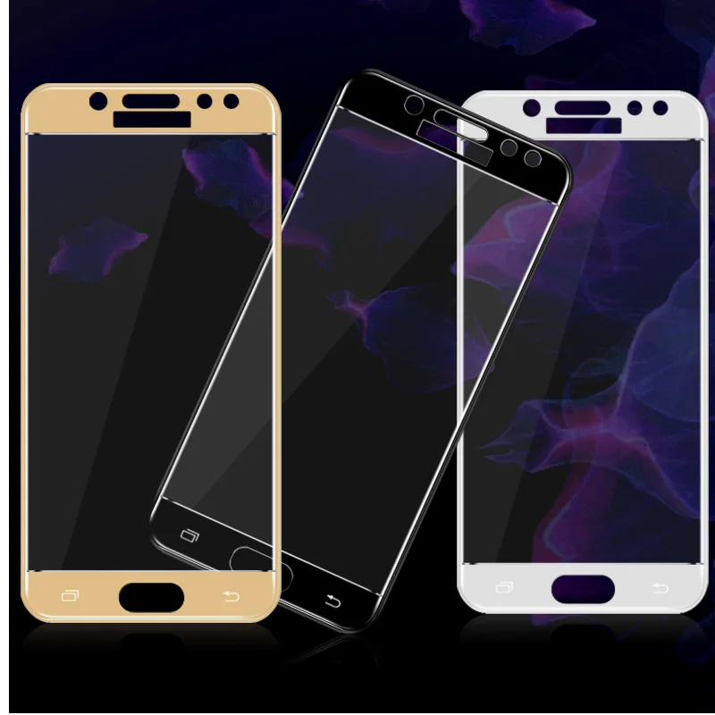 screen protectives for Samsung Galaxy A8 A3 A5 2016 2017 J5 Prime / J7 Prime S6 S7 J3 J5 J7 2017 film Full Cover Tempered Glass images - 6