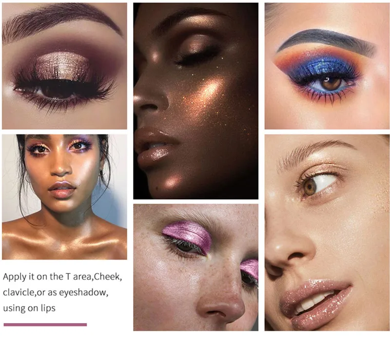 QIBEST 25 цветов влажный желе крем гель для век паста супер блеск высокие светлые