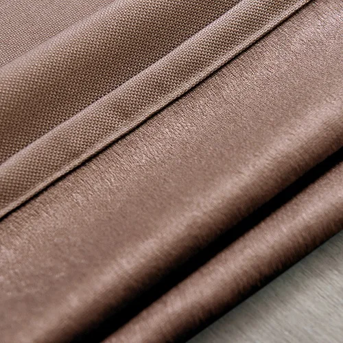 Dark Brown NAPEARL Короткие шторы Твердые толстые высокие затенения капли для гостиной окна нитки ткань все матч драпировки ленты спальня современный - Цвет: Dark Brown