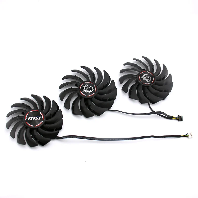 Видеокарта вентилятор для MSI RTX2080 RTX2080Ti GAMING X TRIO PLD09210B12HH PLD10010B12HH DC12V 0.40A 4 линии