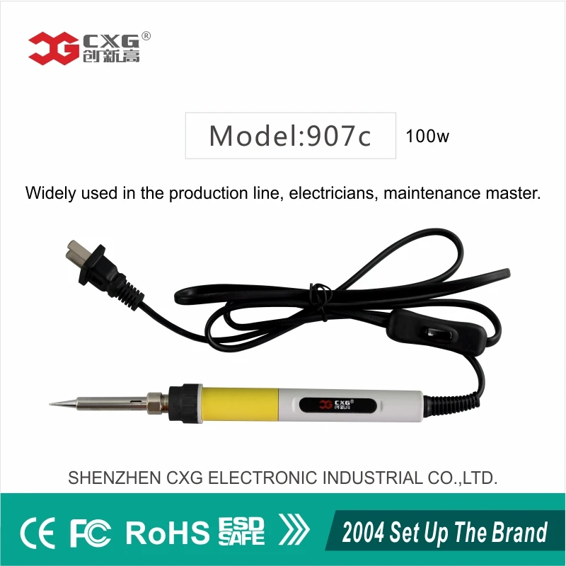 lcd ESD 80 Вт 100 Вт CXG 907C нагрев сварочные паяльники станция ручка тепловой инструмент Электрический паяльник