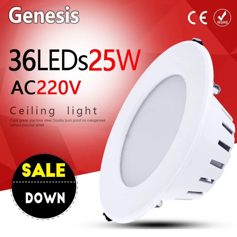 Светодиодный потолочный светильник SMD 5730 5 Вт 7 9 12 15 18 AC 220 В 240 для спальни гостиной